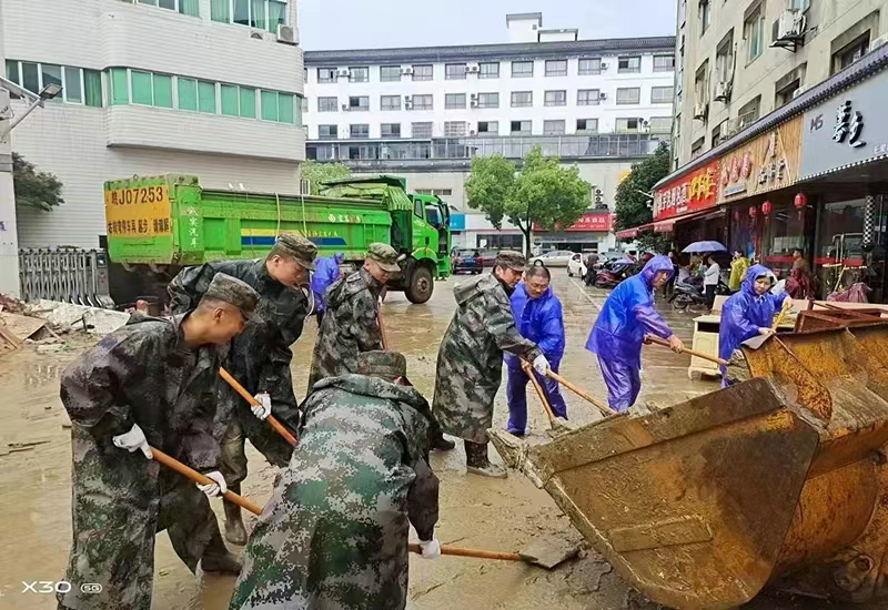 古歙暴洪军民情 古歙暴洪军民情